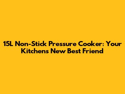 15L Non-Stick Pressure Cooker: Your Kitchen's New Best Friend