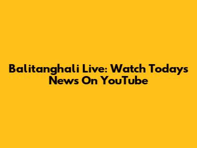 Balitanghali Live: Watch Today's News On YouTube