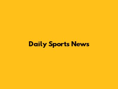 Daily Sports News