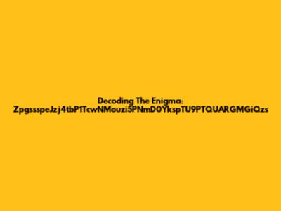 Decoding The Enigma: ZpgssspeJzj4tbP1TcwNMouzi5PNmD0YkspTU9PTQUARGMGiQzs