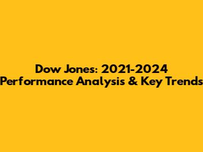 Dow Jones: 2021-2024 Performance Analysis & Key Trends