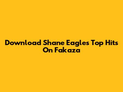 Download Shane Eagle's Top Hits On Fakaza