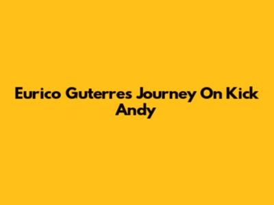 Eurico Guterres' Journey On Kick Andy