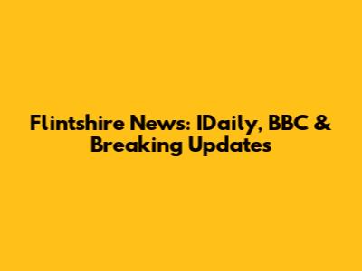 Flintshire News: IDaily, BBC & Breaking Updates