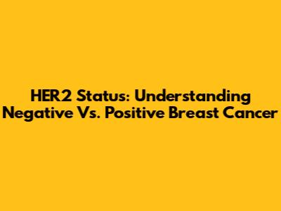 HER2 Status: Understanding Negative Vs. Positive Breast Cancer