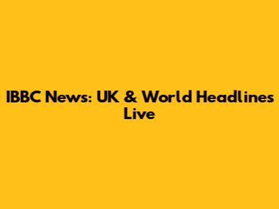 IBBC News: UK & World Headlines Live