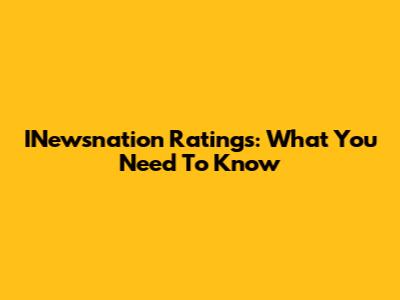 INewsnation Ratings: What You Need To Know