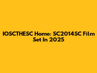 IOSCTHESC Home: SC2014SC Film Set In 2025