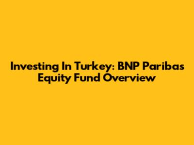 Investing In Turkey: BNP Paribas Equity Fund Overview