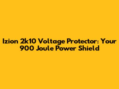 Izion 2k10 Voltage Protector: Your 900 Joule Power Shield