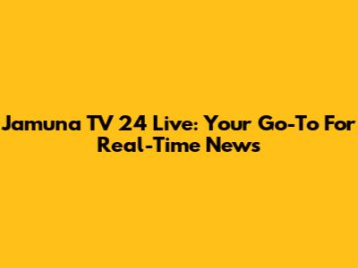 Jamuna TV 24 Live: Your Go-To For Real-Time News