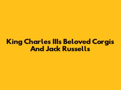 King Charles III's Beloved Corgis And Jack Russells