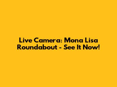 Live Camera: Mona Lisa Roundabout - See It Now!