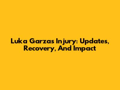 Luka Garza's Injury: Updates, Recovery, And Impact