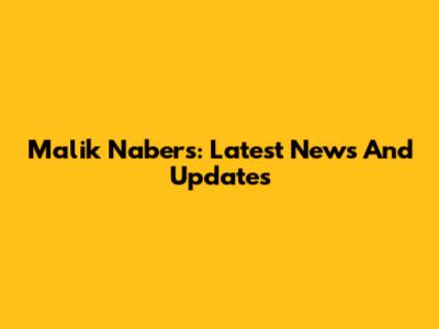 Malik Nabers: Latest News And Updates