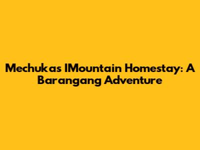 Mechuka's IMountain Homestay: A Barangang Adventure