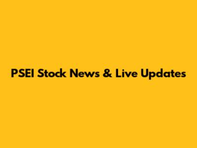 PSEI Stock News & Live Updates