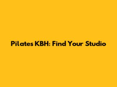 Pilates KBH: Find Your Studio