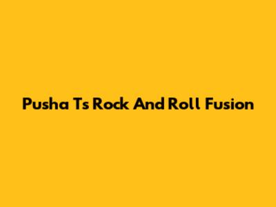 Pusha T's Rock And Roll Fusion
