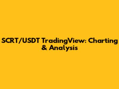 SCRT/USDT TradingView: Charting & Analysis