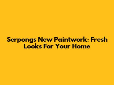 Serpong's New Paintwork: Fresh Looks For Your Home