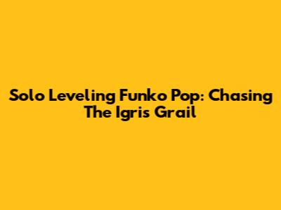 Solo Leveling Funko Pop: Chasing The Igris Grail