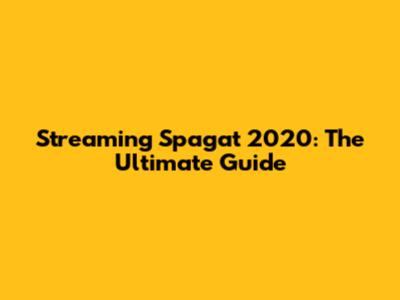 Streaming Spagat 2020: The Ultimate Guide