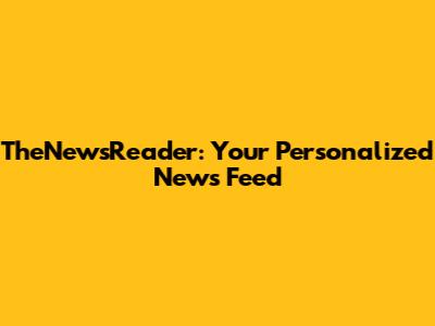 TheNewsReader: Your Personalized News Feed