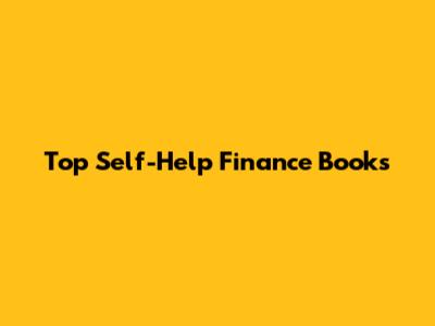 Top Self-Help Finance Books