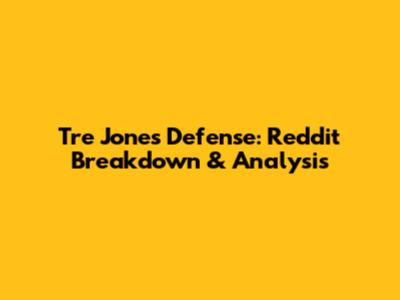Tre Jones' Defense: Reddit Breakdown & Analysis