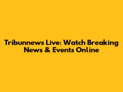 Tribunnews Live: Watch Breaking News & Events Online