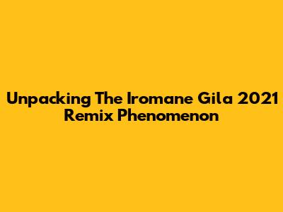Unpacking The Iromane Gila 2021 Remix Phenomenon