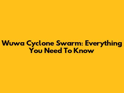Wuwa Cyclone Swarm: Everything You Need To Know