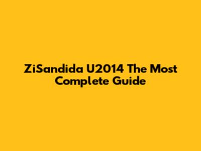 ZiSandida U2014 The Most Complete Guide